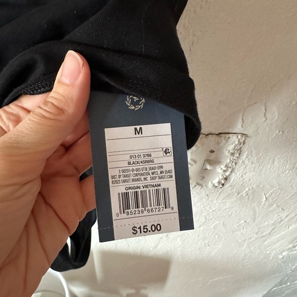 NWT universal thread black tie strap body suit sz medium - Picture 2 of 4